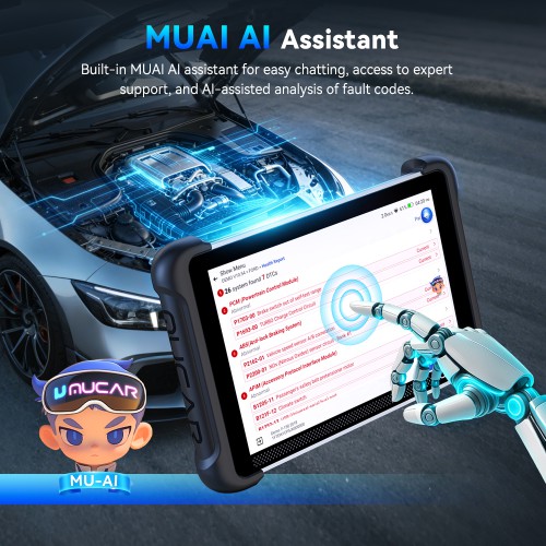 2026 MUCAR 892BT PRO Bi-directional AI Diagnostic Scanner Supports Topology CAN FD, DoIP, ECU Coding 35 Special Functions