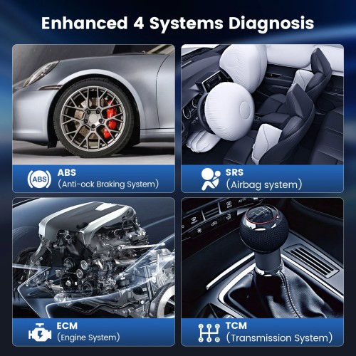THINKCAR MUCAR CS4 Diagnostic Scanner Supports 4 System Diagnoses, 5 Reset Services, Full OBD2 Functions. 19 Languages