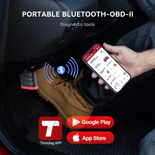 THINKCAR THINKDIAG MINI OBD2 Scanner, Supports Full System Diagnostics, Full OBD2 Diagnostic Functions, AutoVIN, 15+ Languages, Lifetime Free Uggrade