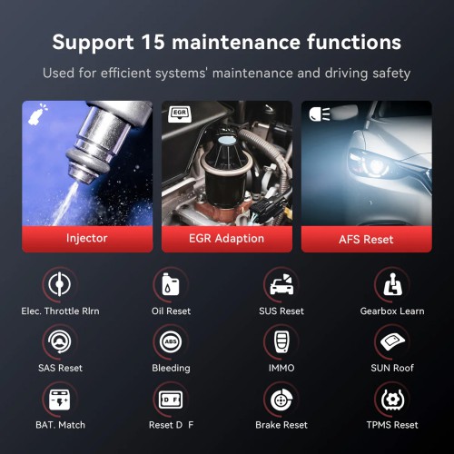THINKCAR MUCAR DRIVERSCAN OBD2 Bluetooth Scanner Supports 15 Reset Functions, Full System Diagnostics, 12 Languages