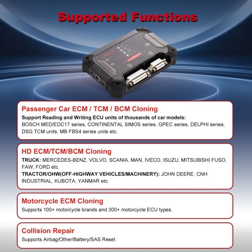2026 OBDSTAR ECU Master Full Configuration (A+B+C+D) PC Based ECU Flasher for Passenger Car, EV, Motorcycle, and HD (ECM/TCM/BCM)