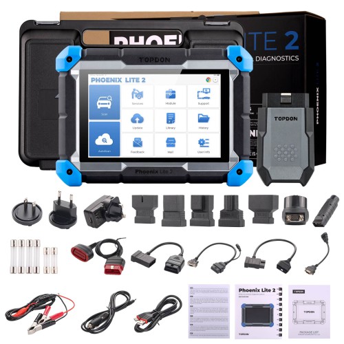 TOPDON Phoenix Lite2 OE-Level Scan Tool, 8", Bi-Directional Controls, 35 Service Functions