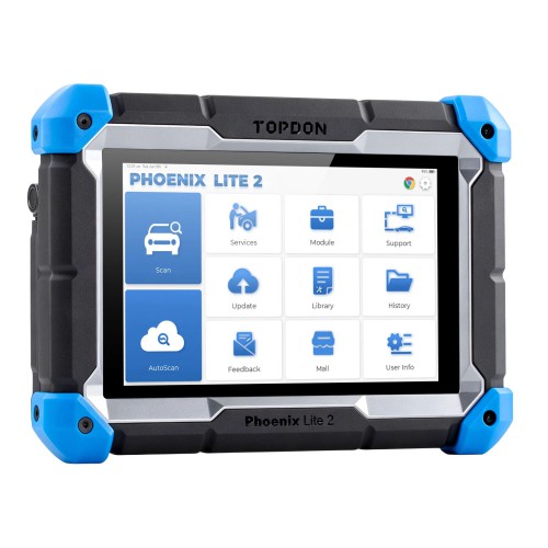 TOPDON Phoenix Lite2 OE-Level Scan Tool, 8", Bi-Directional Controls, 35 Service Functions