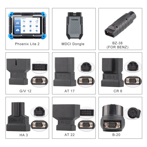 TOPDON Phoenix Lite2 OE-Level Scan Tool, 8", Bi-Directional Controls, 35 Service Functions