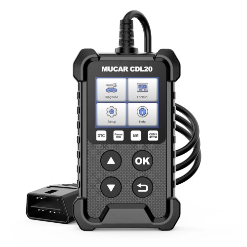 THINKCAR MUCAR CDL20 OBD2 Scanner Supports Full OBD ll Diagnostics, I/M Readiness, 7 Languages,