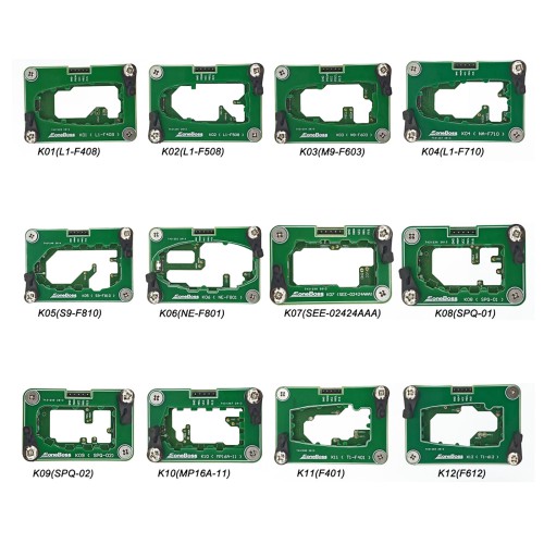 EoneBoss NXP 29Ax Key Copy Solder Free Adapters Set for NK001 12 Pieces