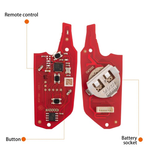 XHORSE XKGA84EN Second Generation Universal Remote Key 3 Buttons