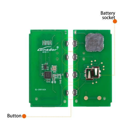 LONSDOR MZ30-12 Remote Key 4 Buttons Supports ID49 315MHz 433.92MHz for Mazda