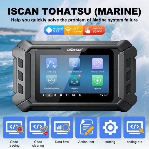 2026 OBDSTAR iScan GLOBAL TOHATSU MARINE