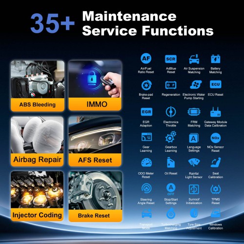 THINKCAR MUCAR 892BT Supports BT Wireless, 35+ Reset Services, AI Intelligent Diagnostic, Free Lifetime Upgrades