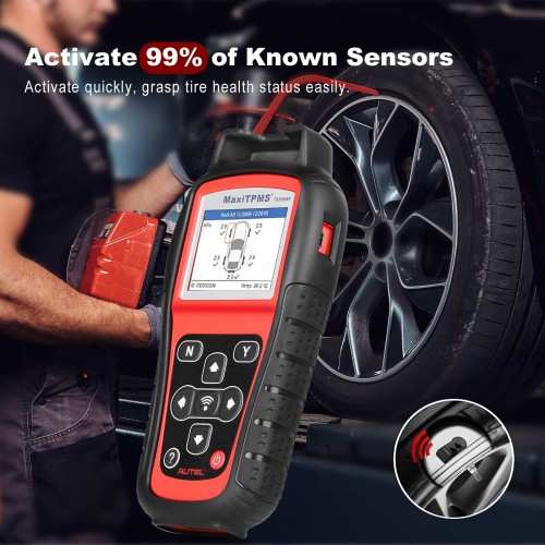 Autel MaxiTPMS TS508 TPMS Relearn Tool Upgraded of TS501/TS408 Program MX-Sensors (315/433 MHz) TPMS Reset Activate/Relearn