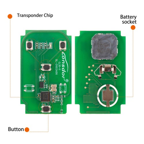 LONSDOR CL30-14 Remote Key 4 Buttons Supports ID46 ID49 ID4A 315MHz 433.92MHZ for Chevrolet