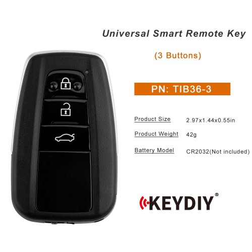 KEYDIY TIB36-3 Universal Smart Remote Key