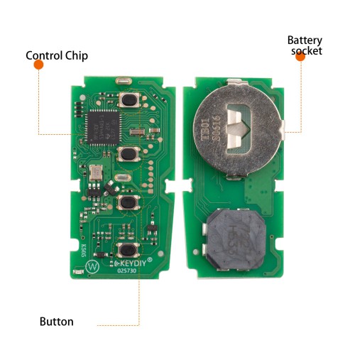 KEYDIY KD TB01-4  for Toyota for Lexus Universal Smart Remote Key 3+1 Buttons With 8A Transponder 5pcs/Lot