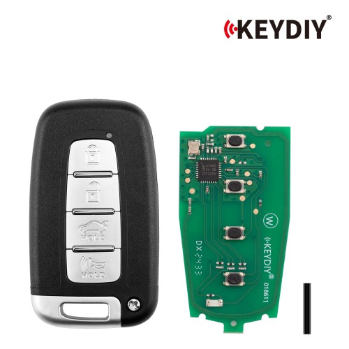KEYDIY KD ZB04-4 KD Universal Smart Remote Key (Right Slot) 3+1 Buttons for Hyundai Type 5pcs/Lot
