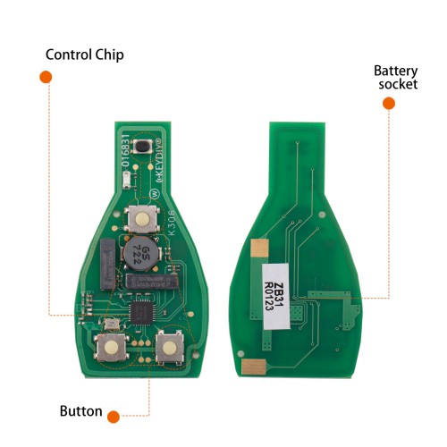 KEYDIY KD ZB31 Universal Smart Remote Key 3+1 Buttons for Benz Type 5pcs/Lot