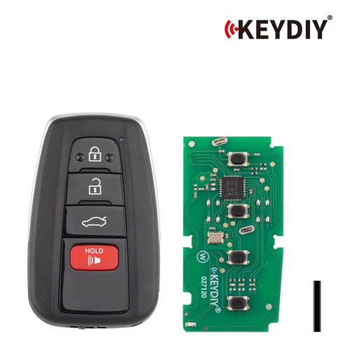 KEYDIY KD ZB36-4 Universal Smart Remote Key 3+1 Buttons for Toyota Type 5pezzi/Lot