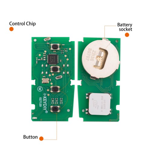 KEYDIY KD ZB36-4 Universal Smart Remote Key 3+1 Buttons for Toyota Type 5pezzi/Lot