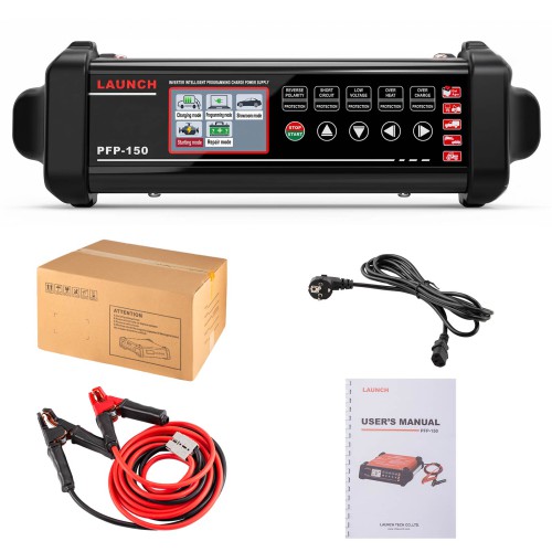 2026 LAUNCH PFP-150 Inverter Intelligent Programming Charge Power Supply for All Types of Vehicles, Cars, Trucks, Boats, Tractors, Buses
