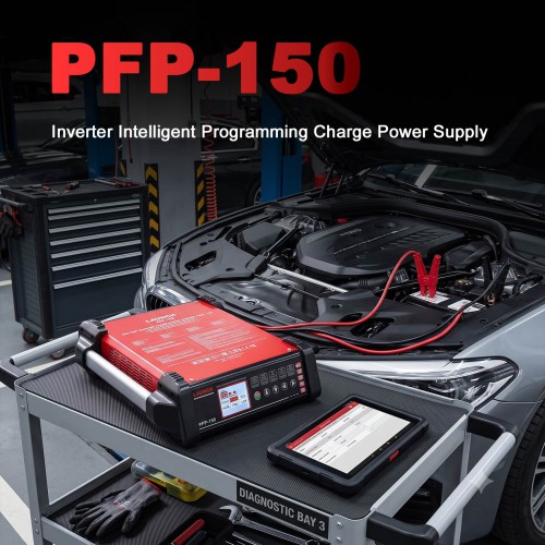 2026 LAUNCH PFP-150 Inverter Intelligent Programming Charge Power Supply for All Types of Vehicles, Cars, Trucks, Boats, Tractors, Buses