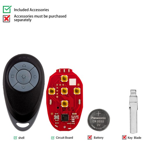 XHORSE XKGTF1EN VVDI All-In-One Garage Remote Control 3 Garage Doors Simultaneously