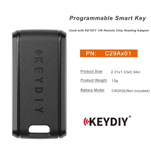 Keydiy C29Ax01 Smart Key Speciale Chiave Intelligente per Chiavi con Chip NXP Non Generabili Standard
