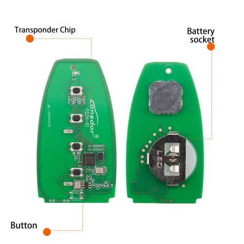 Lonsdor FO3H-05 Ford Style High Frequency Smart Key 902MHZ /868MHZ Supports ID46 ID49 Type