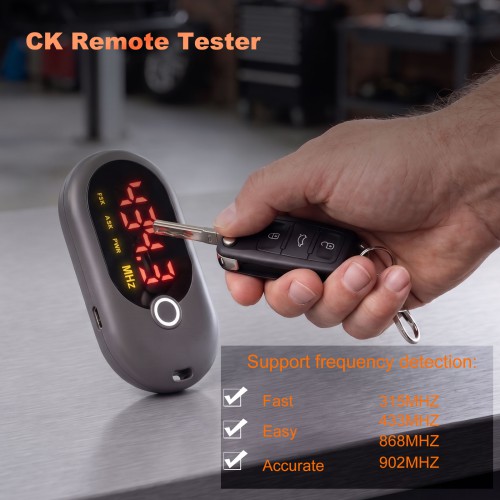 CK Remote Tester Supports  315MHZ, 433MHZ, 868MHZ, 902MHZ Frequency Detection: