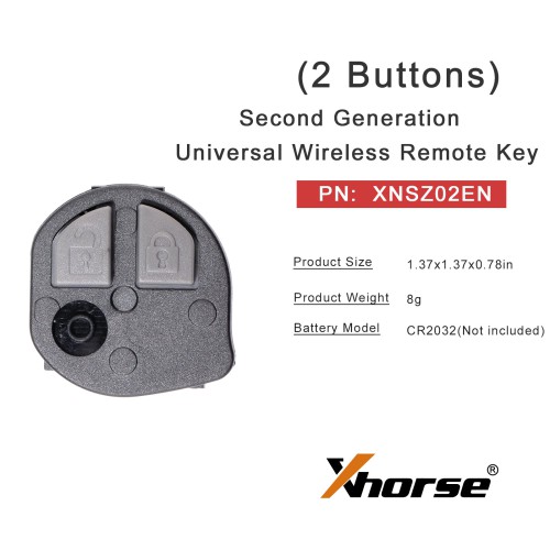 XHORSE XSCLN1EN for Chevrolet Style Second Generation Universal Remote Key 4 Buttons 5pezzi/Lot
