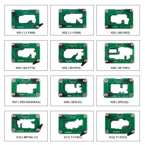 EoneBoss NXP 29Ax Key Copy Solder Free Adapters Set for NK001 12 Pieces