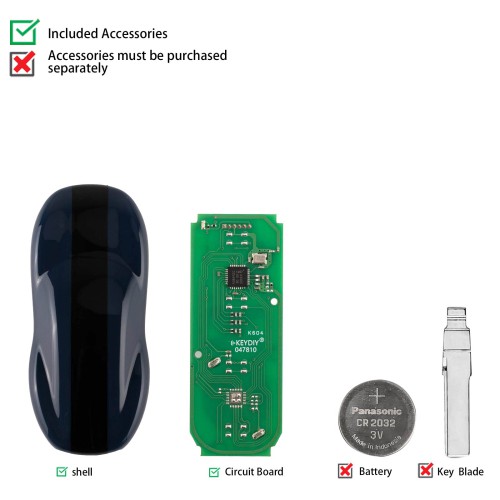 Smart Key KEYDIY C29AX71 - Colore Grigio Titanio (Senza Tasti)