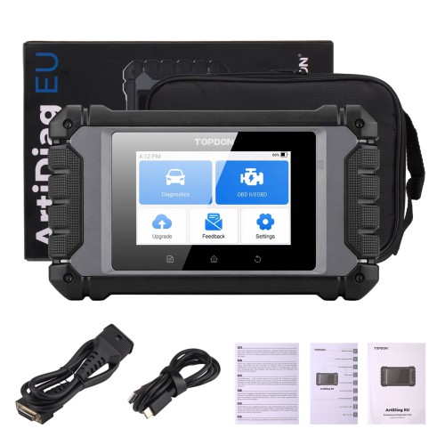 TOPDON ArtiDiag EU 4" Scan Tool for Euro Vehicles, ECU Coding, Free Updates