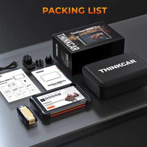 THINKCAR THINKSCAN 689BT PRO Bluetooth Diagnostic Scanner with AI Function, Supports CANFD & DOIP & J2534, 35 Reset Functions,Topology Mapping