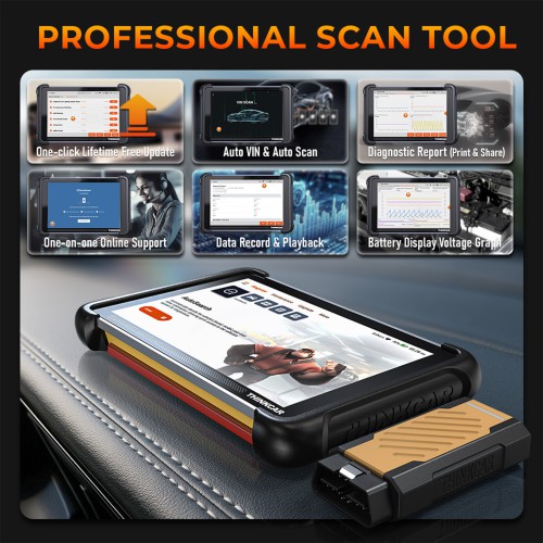 THINKCAR THINKSCAN 689BT PRO Bluetooth Diagnostic Scanner with AI Function, Supports CANFD & DOIP & J2534, 35 Reset Functions,Topology Mapping