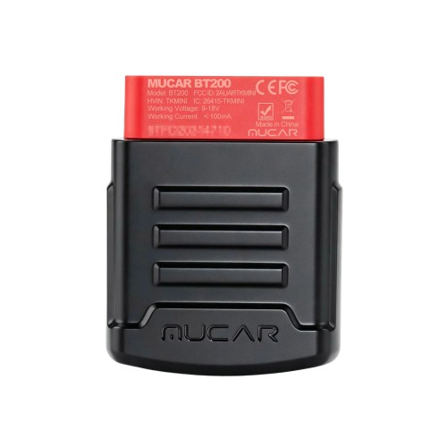 THINKCAR MUCAR BT200 Pro OBD2 Scanner Supports 15 Reset Services, Full OBD2 Functions, IOS/Android Bluetooth, 12 Languages