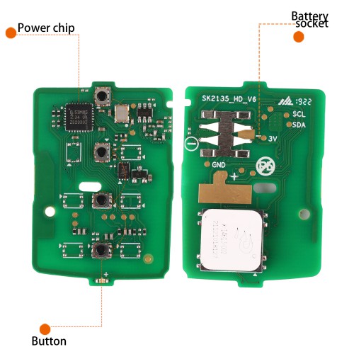 AUTEL IKEYHD004AL Honda, 4 Buttons Smart Universal Key