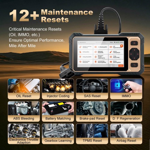 THINKCAR THINKSCAN 662 Four-system Diagnostic Scanner, Supports CAN FD & Auto VIN, 12 Reset Functions, 28+ Languages Lifetime Free Update