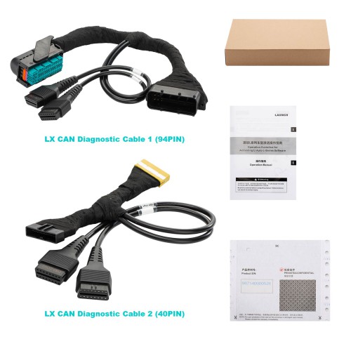 LAUNCH LX CAN (94 pin + 40 pin, con scatola di cartone) Cavo è compatibile con i veicoli della serie L di Li Auto