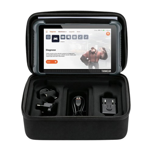 V1.2.4 THINKCAR THINKSCAN 689BT PRO Bluetooth Diagnostic Scanner with AI Function, Supports CANFD & DOIP & J2534, 35 Reset Functions,Topology Mapping