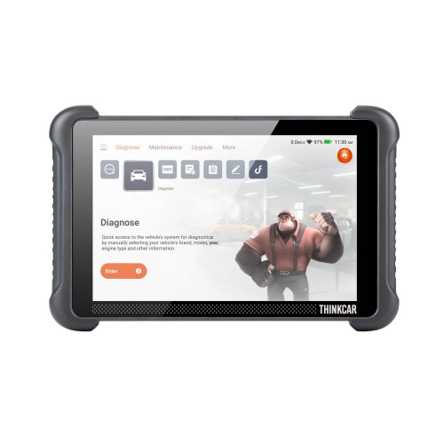 V1.2.4 THINKCAR THINKSCAN 689BT PRO Bluetooth Diagnostic Scanner with AI Function, Supports CANFD & DOIP & J2534, 35 Reset Functions,Topology Mapping