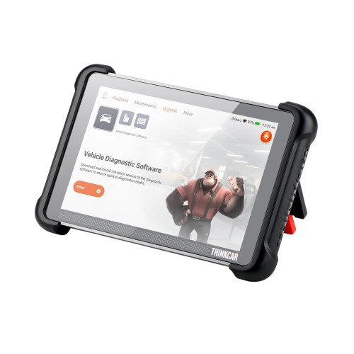 V1.2.4 THINKCAR THINKSCAN 689BT PRO Bluetooth Diagnostic Scanner with AI Function, Supports CANFD & DOIP & J2534, 35 Reset Functions,Topology Mapping