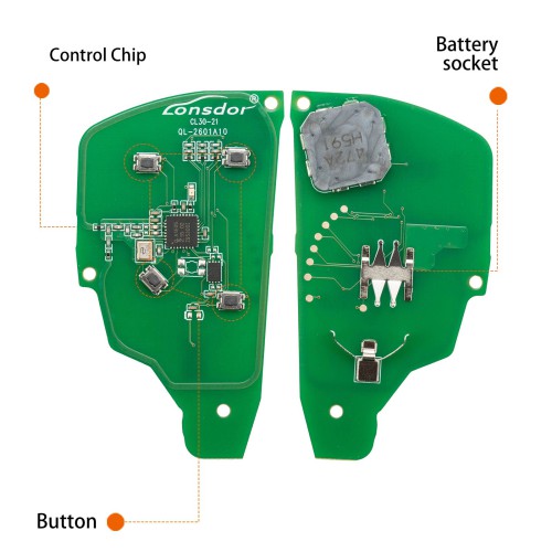 LONSDOR CL30-25 Remote Key 4 Buttons Supports ID46 ID49 ID4A 315MHz 433.92MHZ for Chevrolet