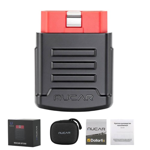 THINKCAR MUCAR BT200 OBD2 Scanner Supports 2 Reset Services, Full OBD2 Functions, IOS/Android Bluetooth, 12 Languages