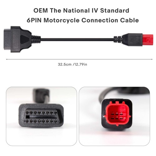 OEM The National IV Standard 6PIN Motorcycle Connection Cable