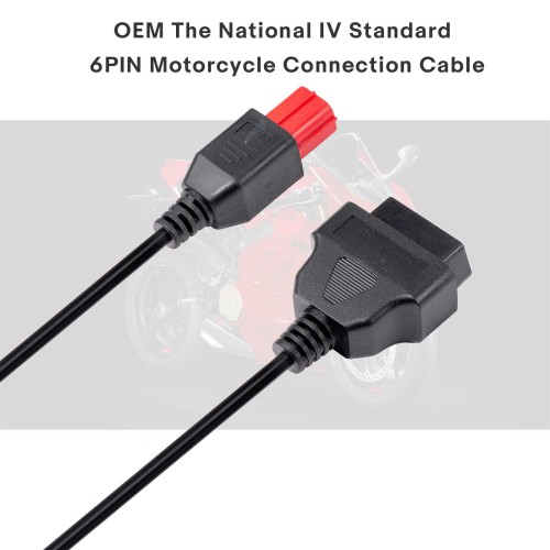 OEM The National IV Standard 6PIN Motorcycle Connection Cable