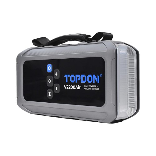 TOPDON V2200Air 2-in-1 2200 Peak Amp Jump Starter & Tire Inflator