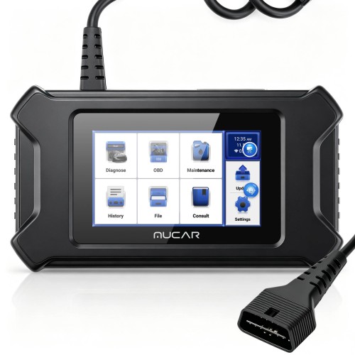 THINKCAR MUCAR CS90 Diagnostic Scanner Supports Engine System Diagnoses, 28 Reset Service Functions, ECM Diagnosis,  Full OBDII Diagnostics