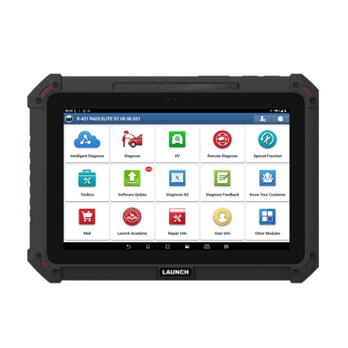 LAUNCH X431 PAD5 ELITE V2 Passenger Car Overseas Online Diagnostic Configuration Supports 40+ Resets, J2534, CANFD & DOIP, AI Voice Diagnostics