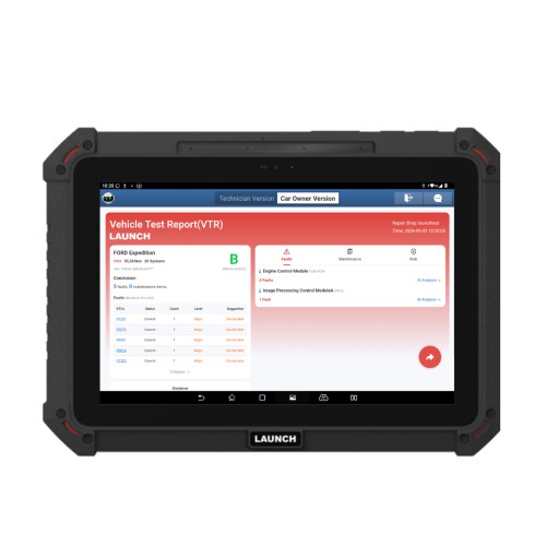 LAUNCH X431 PAD5 ELITE V2 Passenger Car Overseas Online Diagnostic Configuration Supports 40+ Resets, J2534, CANFD & DOIP, AI Voice Diagnostics