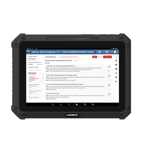 LAUNCH X431 PAD5 ELITE V2 Passenger Car Overseas Online Diagnostic Configuration Supports 40+ Resets, J2534, CANFD & DOIP, AI Voice Diagnostics